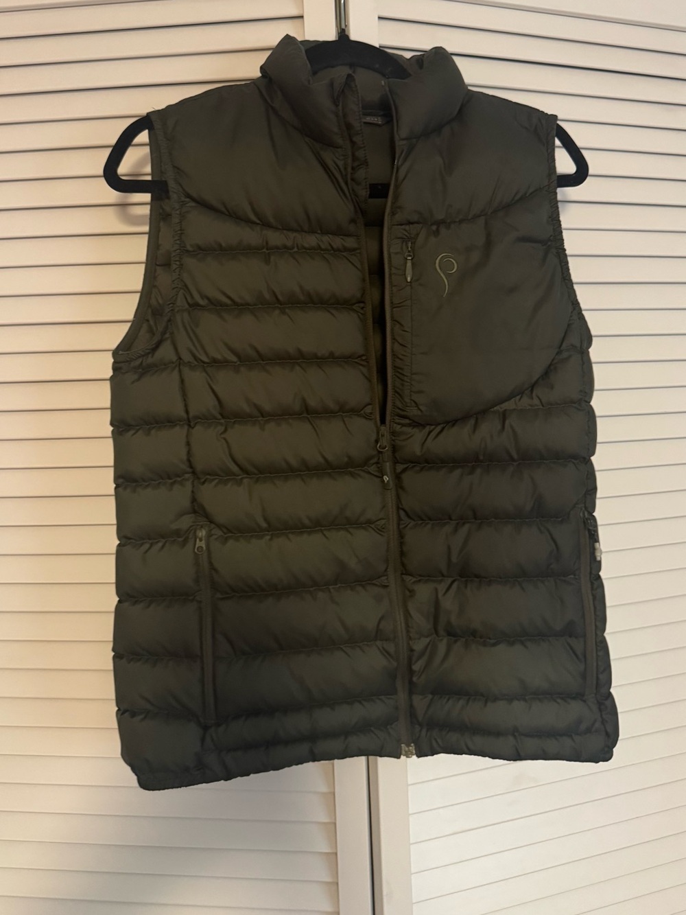 Prois Olive Green Puffy Vest